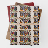 音楽がソウルギターを目覚カラフルめる ラッピングペーパーシート (インサイチュ)