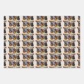 音楽がソウルギターを目覚カラフルめる ラッピングペーパーシート (正面)