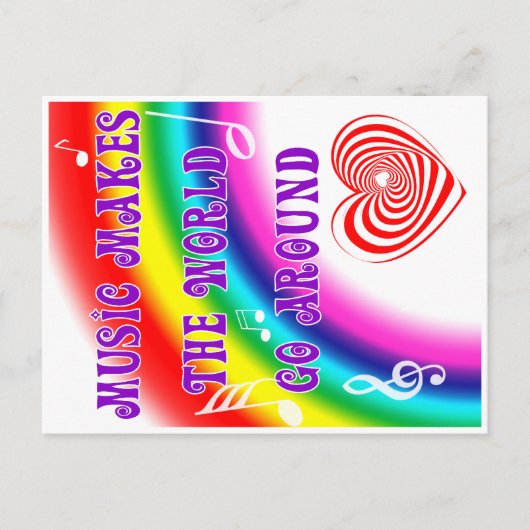 音楽が世界を動かす ポストカード (正面)