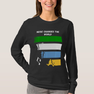 音楽が世界を変える Tシャツ