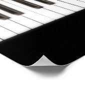 音楽が世界救に向かって-バラピアノのポスター ポスター (角)