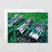 「音楽が亡くなった日」 – ピアノ – はがき (正面/裏面)