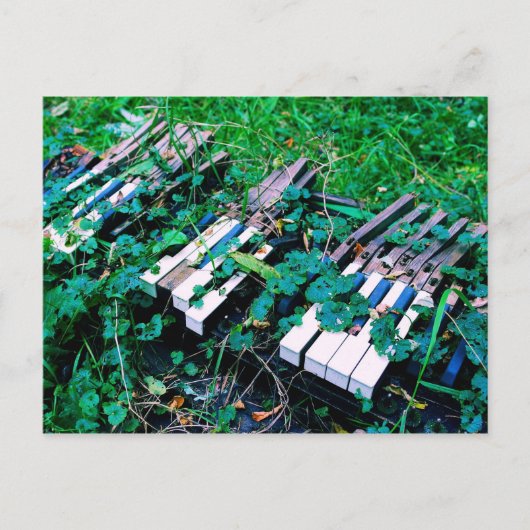 「音楽が亡くなった日」 – ピアノ – はがき (正面)