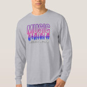 音楽が人々をつなぐ | メンズ ロングスリーブ Tシャツ (正面)