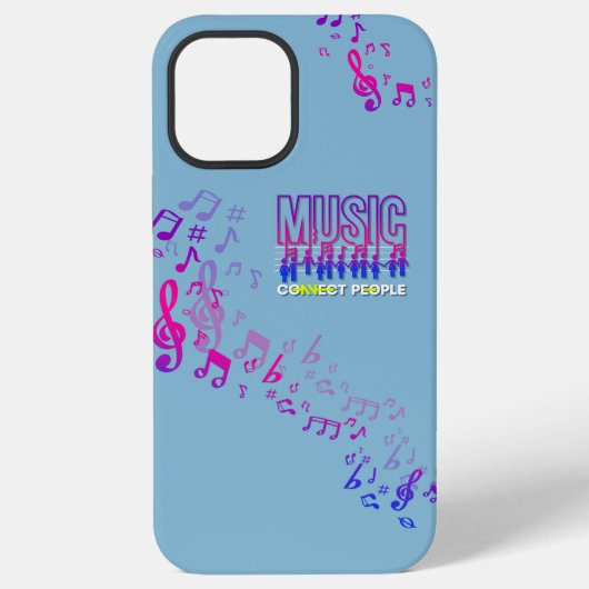 音楽が人々をつなぐ | iPhoneケース (裏面)