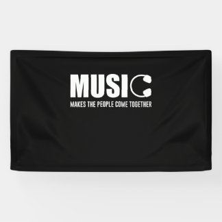 音楽が人々をつなげる 横断幕