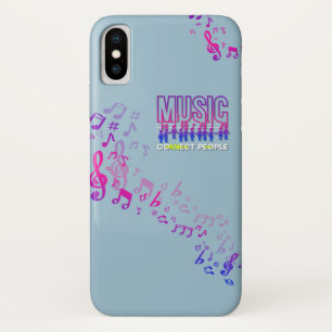 音楽が人々をつなげる iPhone X ケース