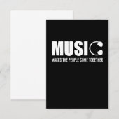 音楽が人々をひとつにする 出欠カード (正面/裏面)