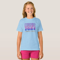 音楽が人を結ぶ |キッズTシャツ