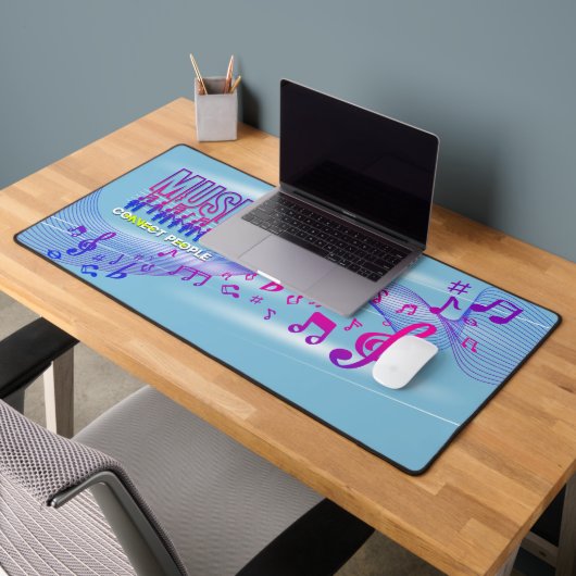 音楽が人を結ぶ | デスクマット (オフィス2)