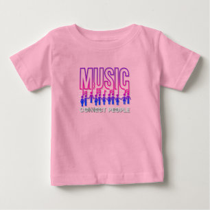 音楽が人を結ぶ ベビーTシャツ