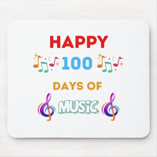 音楽が大好き100日 マウスパッド (正面)