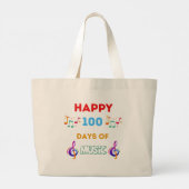 音楽が大好き100日 ラージトートバッグ (裏面)