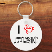 音楽が大好き キーホルダー (正面)