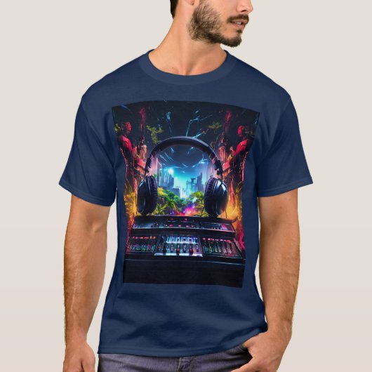 音楽が大好き Tシャツ (正面)