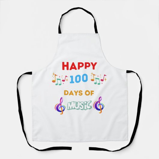 音楽が好きな100日 エプロン (正面)