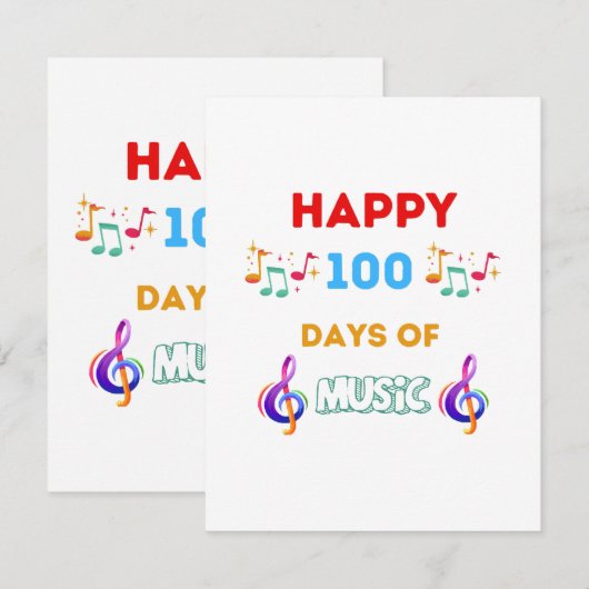 音楽が好きな100日 エンクロージャーカード (正面/裏面)