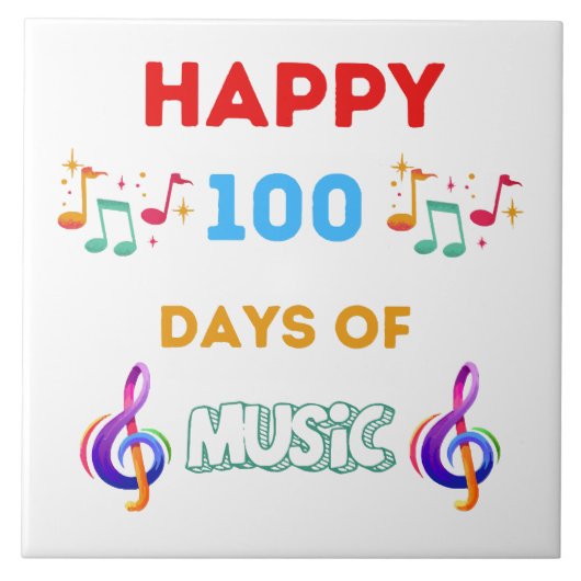 音楽が好きな100日 タイル (正面)
