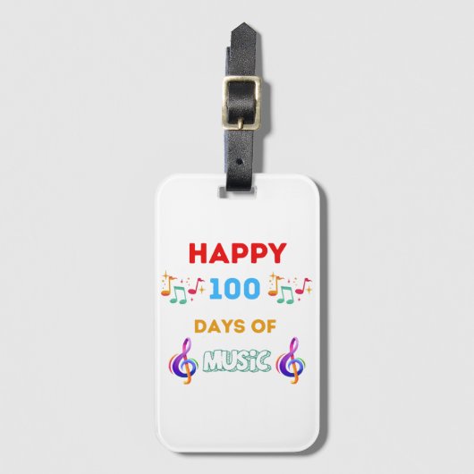 音楽が好きな100日 ラゲッジタグ (正面縦)