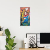 音楽が彼女の心の中にある ポスター (ホームオフィス)