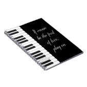 音楽が愛-ピアノテーマのカスタムの食糧なら ノートブック (右側)