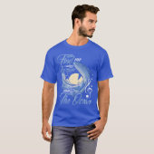 音楽が海と出会う場所で私を見つけて 面白いミュージシャン Tシャツ (正面フル)