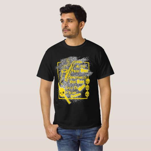 音楽が消えるにつれて、不注意なささやき Tシャツ (正面フル)