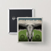 音楽が私のスマイル 缶バッジ (正面&裏面)