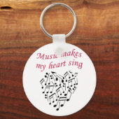 音楽が私のハートを歌う キーホルダー (正面)