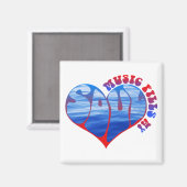 音楽が私の心を満たす マグネット (正面/裏面)