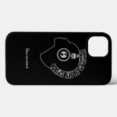 音楽が私の背骨のケースに入っカスタムている Case-Mate iPhoneケース (裏面 (横))