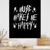 音楽が私を幸せにする ポスター (キッチン)