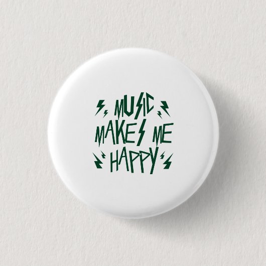 音楽が私を幸せにする 缶バッジ (正面)