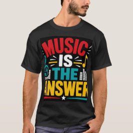 音楽が答え Tシャツ