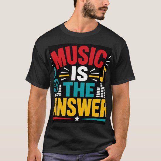 音楽が答え Tシャツ (正面)