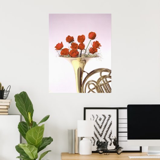 音楽が表示される ポスター (ホームオフィス)