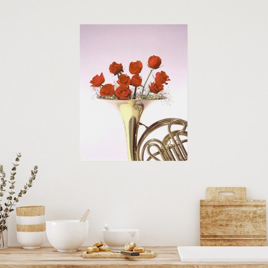 音楽が表示される ポスター (キッチン)