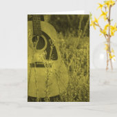 音楽すべての行事 カード (黄色い花)