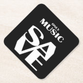 音楽だけ救。 ペーパーコースター (正面)