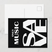 音楽だけ救。 ポストカード (正面/裏面)