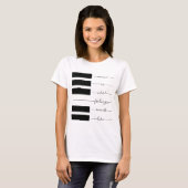 音楽って感覚がシャツに似ているもの Tシャツ (正面フル)