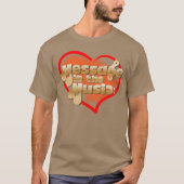音楽で伝えるメッセージ 面白い Tシャツ (正面)