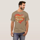 音楽で伝えるメッセージ 面白い Tシャツ (正面フル)