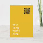 音楽で言う |黄色QRコードストリーマブル歌 カード (正面)