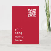 音楽で言う | Red QRストリーミング可能なラブソング カード (正面)