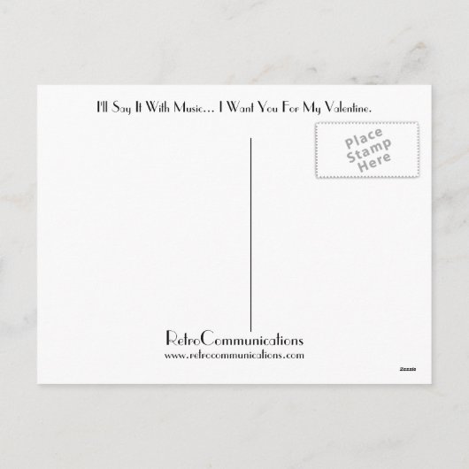 音楽で言おう シーズンポストカード (裏面)