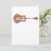 音楽とギター愛好者を映し出すギター·レイク サンキューカード (スタンド正面)