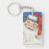 音楽とサンタすてきクロースのヴィンテージクリスマス キーホルダー (正面)
