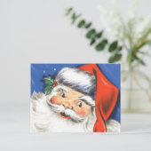 音楽とサンタすてきクロースのヴィンテージクリスマス シーズンポストカード (スタンド正面)