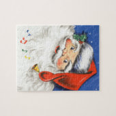 音楽とサンタすてきクロースのヴィンテージクリスマス ジグソーパズル (横)